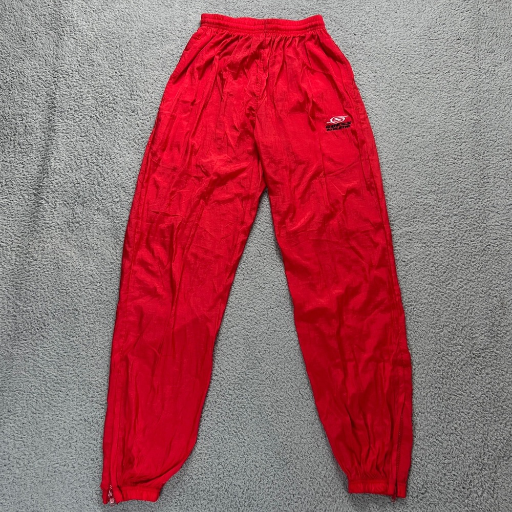 Guess Sport Track Pants Junior Medium Red Nylon Vintage‎ 90s Windbreaker NWT